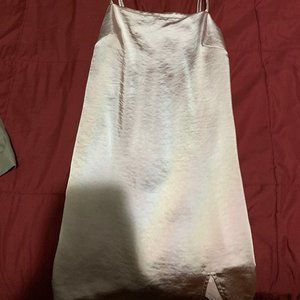 kendall and kylie satin slip on dress